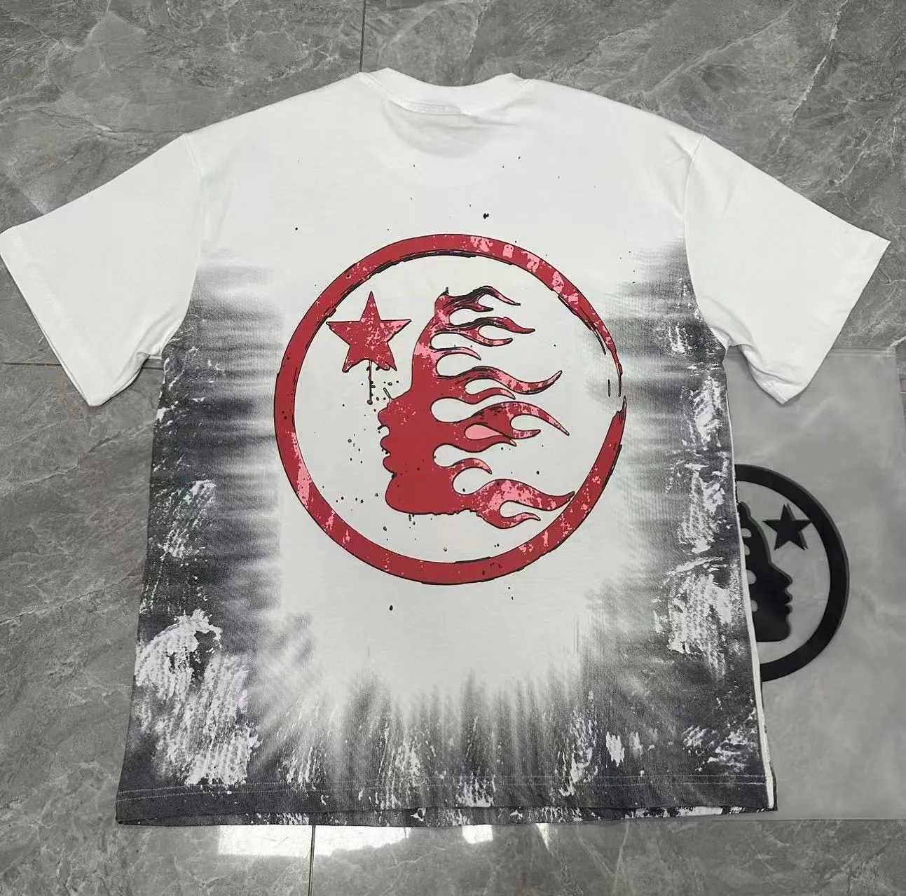 771#White I P54 In Stock Hellstar 、 T （fabric):32 240 Sizes（size）：S-M- L- X L （colour）：White 👉 👉 👉